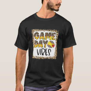 T-shirt Bleached Softball Jour Vibes Tee Softball Maman