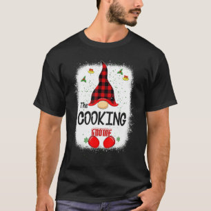 T-shirt Bleached The Cooking Gnome Matching Family Christm