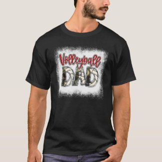 T-shirt Bleached Volleyball Papa Camo Imprimer Papa Pères