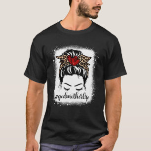 T-shirt Bleaches Godmère Life Messy Bun Empreinte de léopa