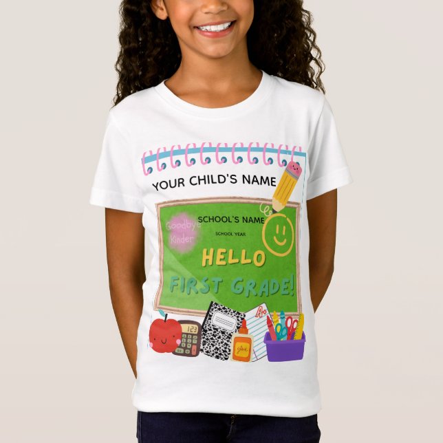 T-Shirt BLEEGRAPHICS : Bonjour, première année ! (Devant)