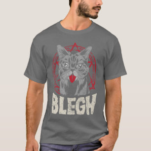 T-shirt Blegh Metalcore Chat Pentagramme Drôle de Breakdow