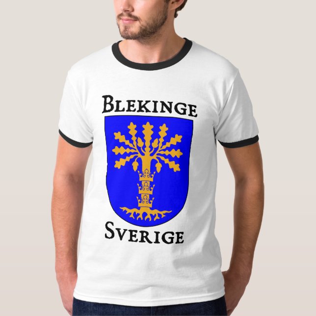 T-shirt Blekinge, Suède (Sverige) (Devant)
