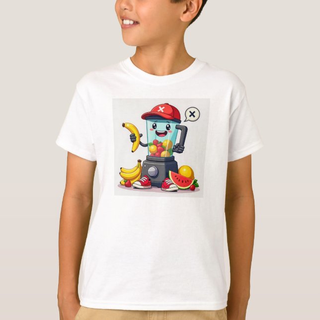 T-shirt Blender Buddy Amusant aux Fruits (Devant)