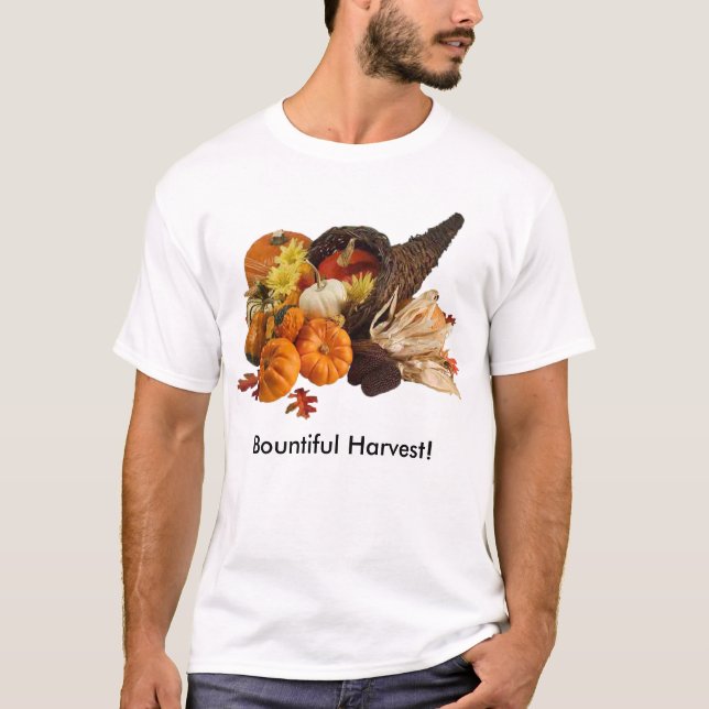 T-shirt Blessé Bountiful Harvest Colorful Cornucopia (Devant)