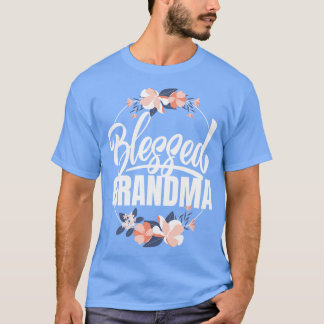T-shirt Blessé Grandma Fleurs Femmes Fête des mères Grammy