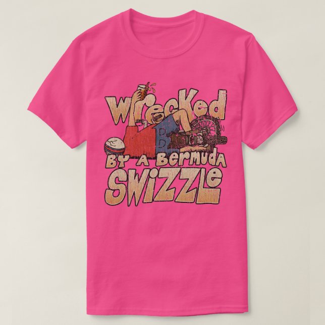 T-shirt Blessé par un essaim des Bermudes 1983 (Design devant)