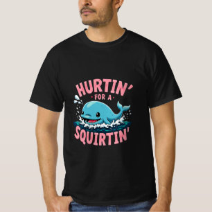 T-shirt Blessé pour une baleine bleue drôle qui gicle Inap