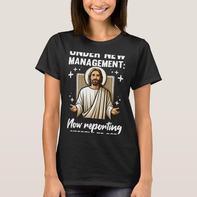 T-shirt Blessed Baptism Religious Christian Under New Mana (Devant)