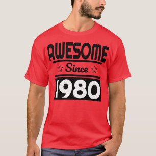 T-shirt Blessed by god since 1980