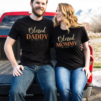 T-shirt Blessed Daddy | Matching Family Christian Dad Tee