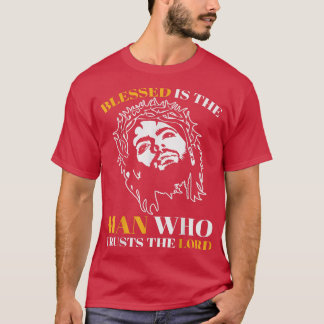 T-shirt Blessed est l'homme qui se bat