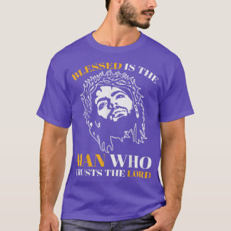 T-shirt Blessed est l'homme qui se bat