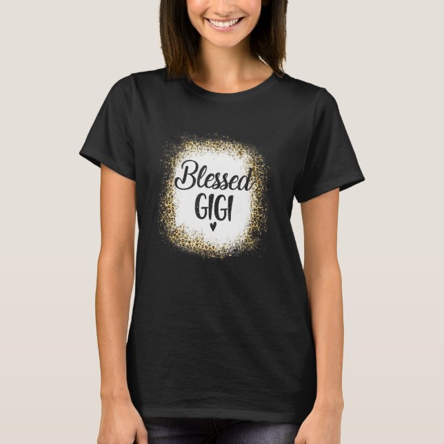 T-shirt Blessed Gigi Leopard    Best Mom Ever  Mother's Da (Devant)