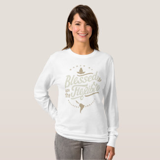 T-shirt Blessed sont la longue douille flexible