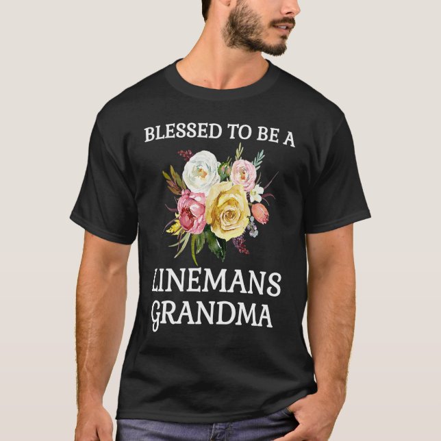 T-shirt Blessed To Be a Linemans Grandma For Lineman Grand (Devant)