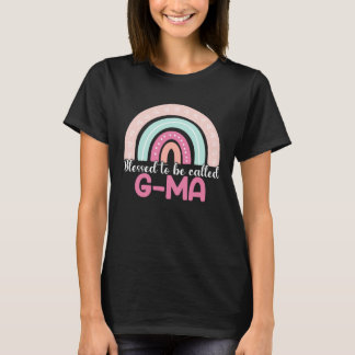 T-shirt Blessed To Be Called G Ma Rainbow Mothers Day Mom 