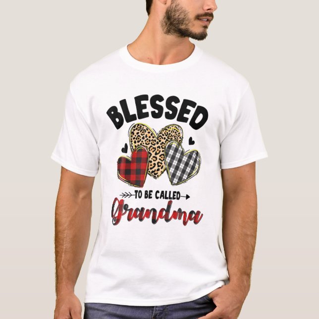 T-shirt Blessed To Be Called Grandma Mother (Devant)