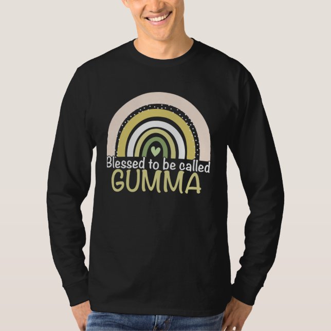 T-shirt Blessed To Be Called Gumma Boho Rainbow Mother s D (Devant)