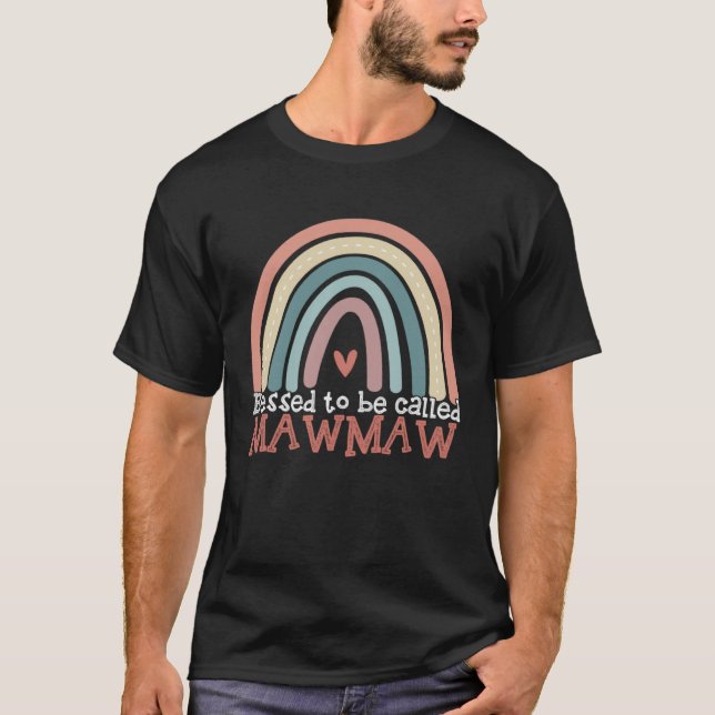 T-shirt Blessed To Be Called Mawmaw Boho Rainbow Mothers D (Devant)