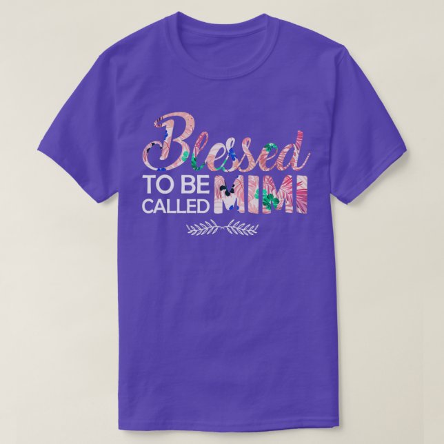 T-shirt Blessed to be called mimi (Design devant)