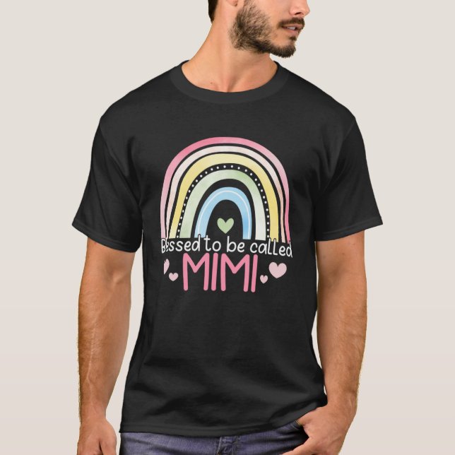 T-shirt Blessed To Be Called Mimi Rainbow Mother s Day Bes (Devant)