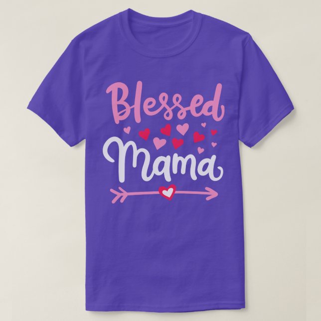 T-shirt Blessée Mama Mère Fête des mères (Design devant)