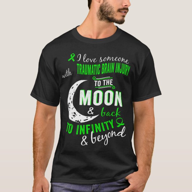 T-shirt Blessure cérébrale traumatique À La Lune Retour À  (Devant)