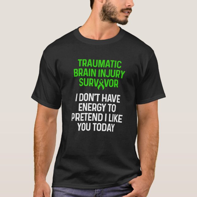 T-shirt Blessure cérébrale traumatique Survivant TBI Warri (Devant)