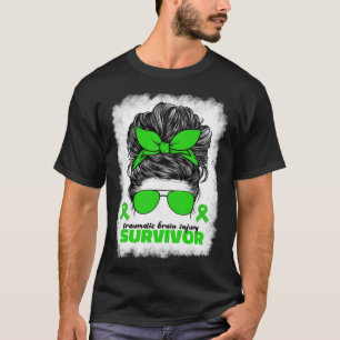 T-shirt Blessure cérébrale traumatique TBI Survivante Pour