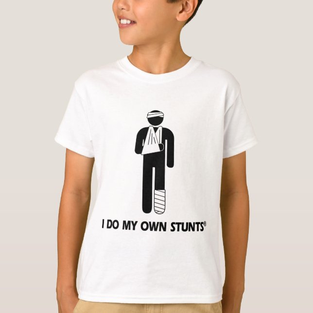 T-shirt Blessure mes propres cascades (Devant)