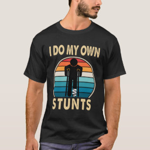 T-shirt Blessures à la jambe cassée genou genou bien obten