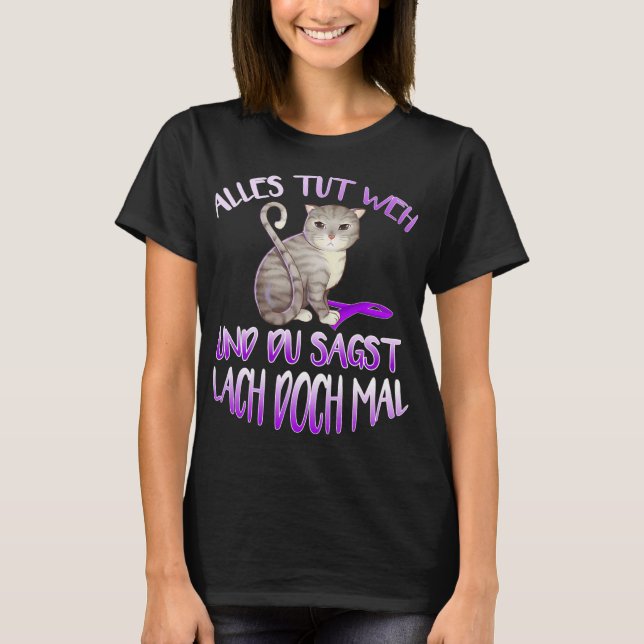 T-shirt Blessures Et Vous Dites Rire Famille Fibromyalgie  (Devant)