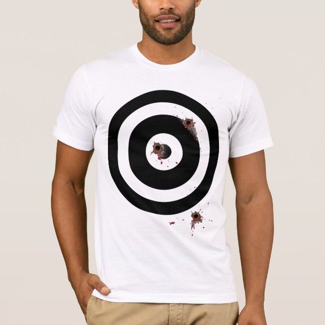 T-shirt Blessures par balle de boudine (peau foncée) (Devant)