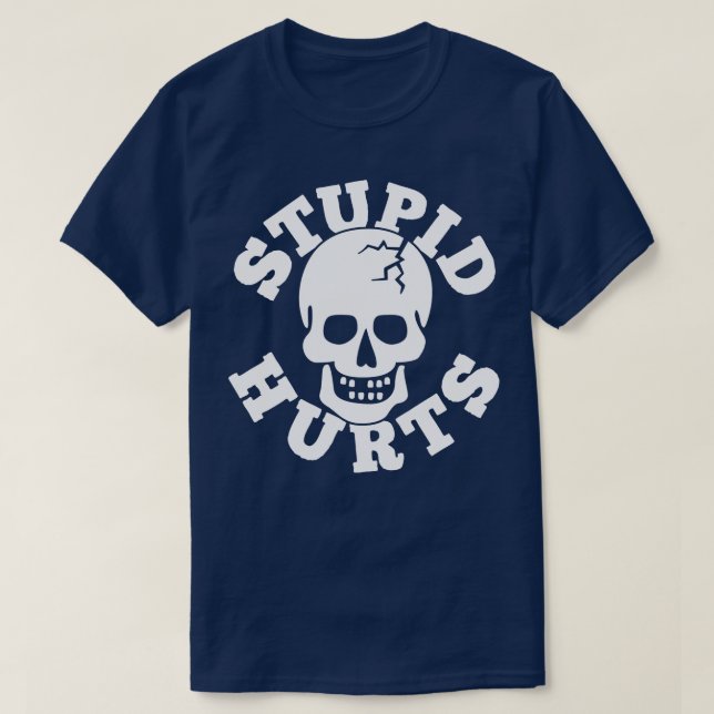 T-shirt Blessures Stupides au crâne (Design devant)
