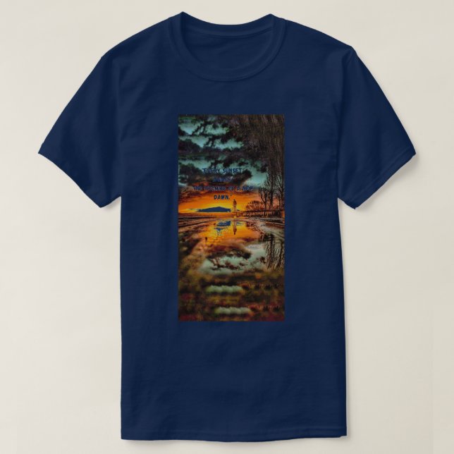 T-shirt bleu (Design devant)