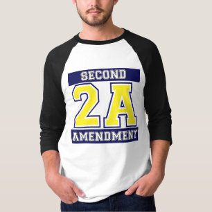 T-shirt bleu 2A/or