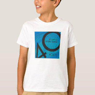 T-shirt Bleu 40 Décennie Anniversaire