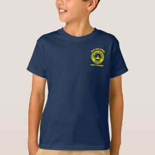T-shirt Bleu Ancre nautique capitaine bateau marine été