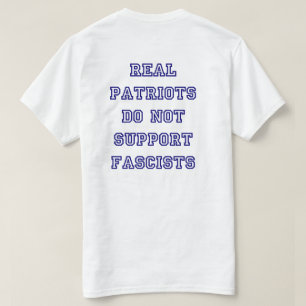 T-shirt Bleu anti-fascisme des patriotes