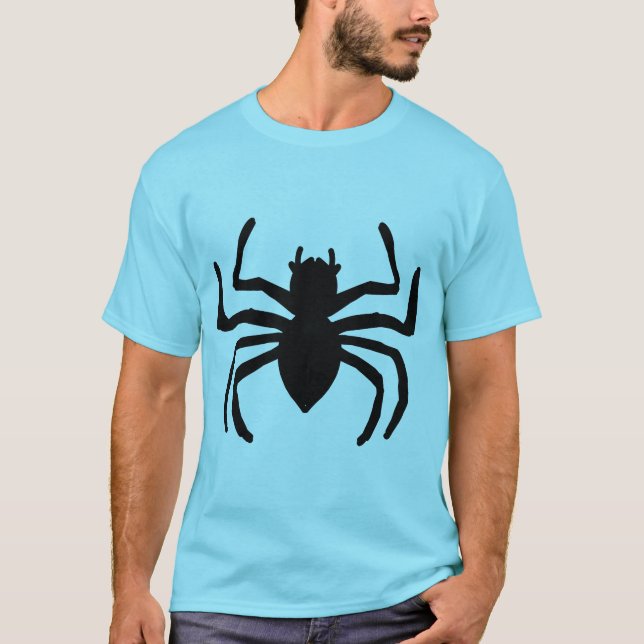 T-shirt Bleu araignée (Devant)