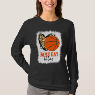 T-shirt Bleu Basketball Jour Vibes Basketball Maman