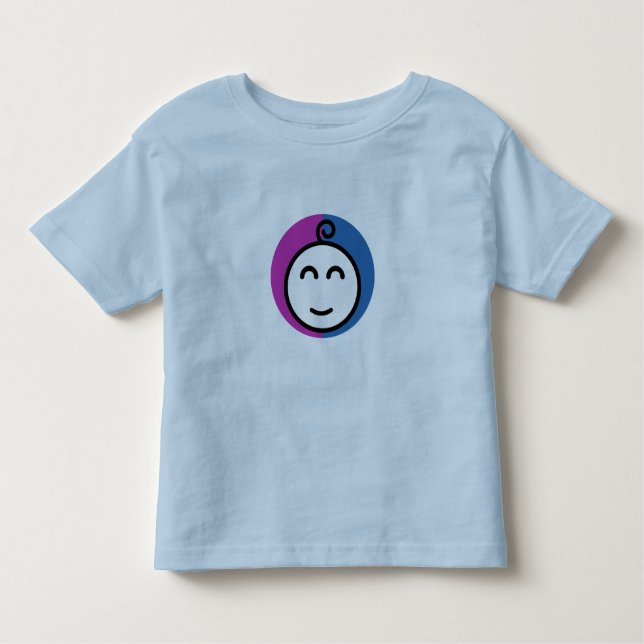 T-shirt bleu bébé (12M-5T) (Devant)