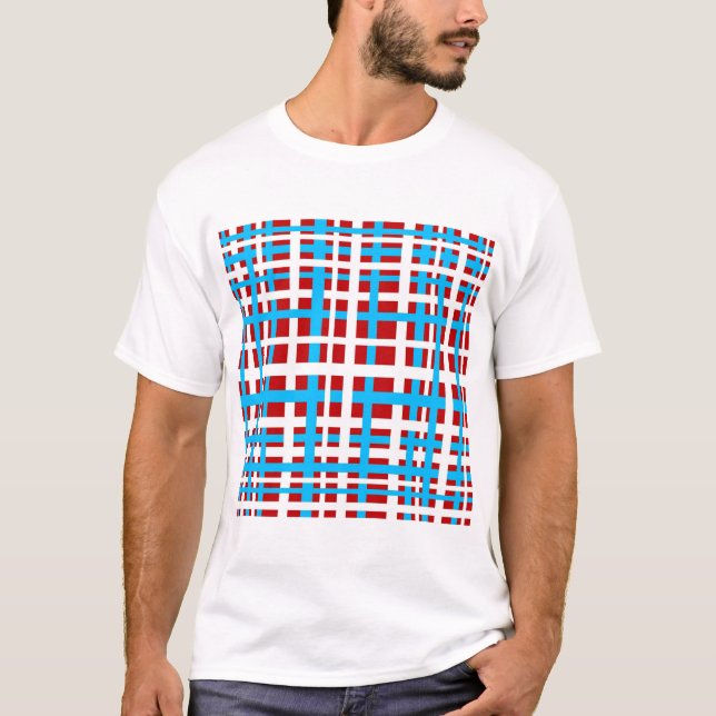 T-shirt Bleu blanc rouge clair (Devant)
