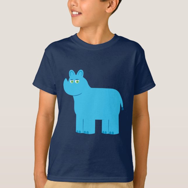 T-shirt Bleu Bleu (Devant)