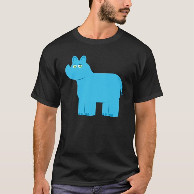T-shirt Bleu Bleu (Devant)