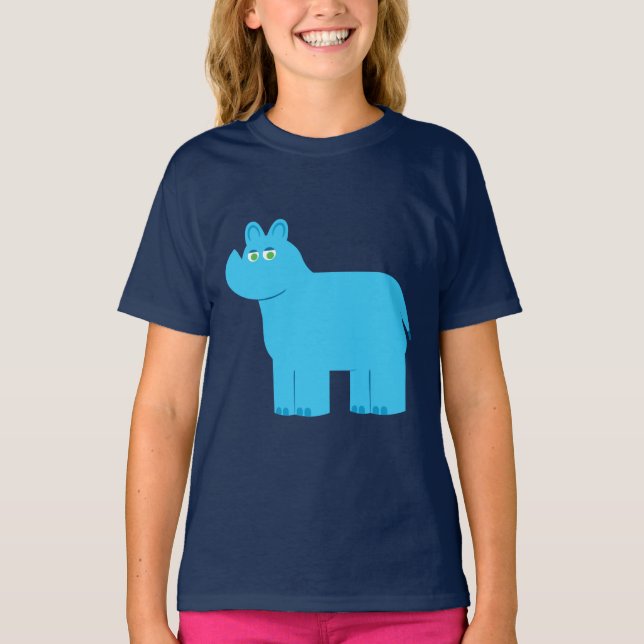 T-shirt Bleu Bleu (Devant)