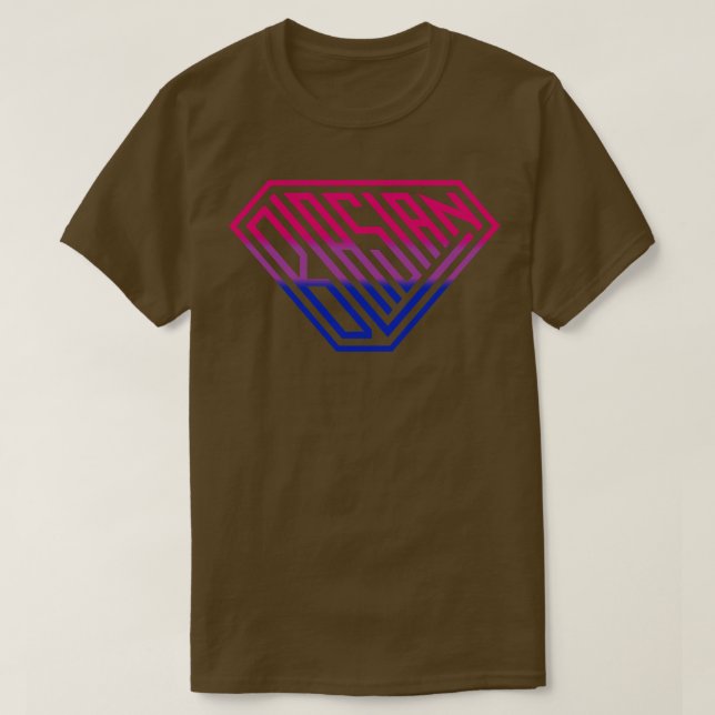 T-shirt Bleu bleu rose violet foncé (Design devant)