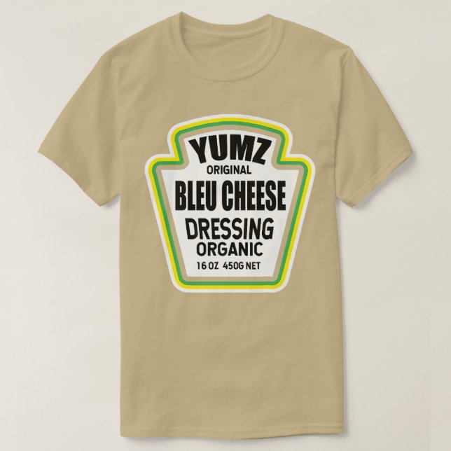 T-shirt Bleu Cheese Dressing Salad Easy Halloween Group Co (Design devant)