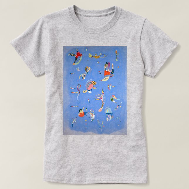 T-shirt Bleu ciel | Kandinsky | (Design devant)